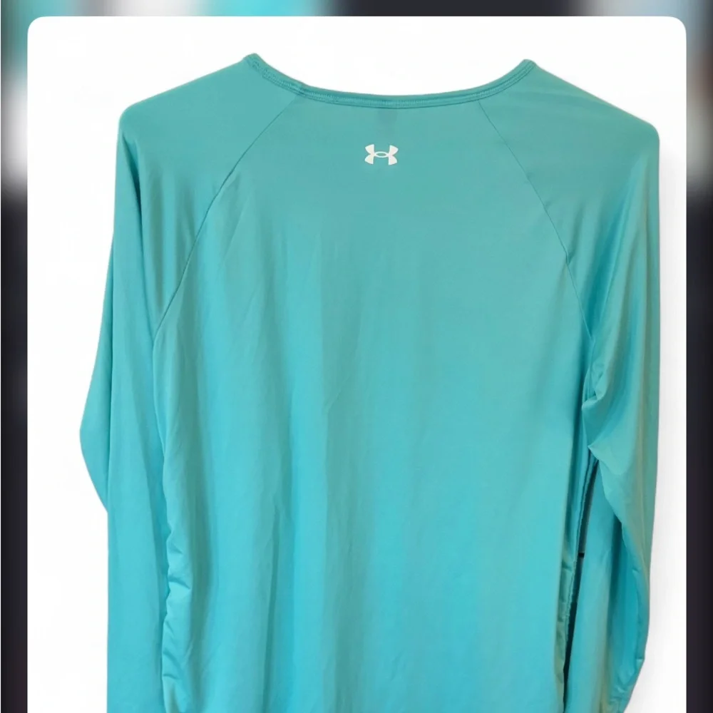 Under Armour Women's Long-Sleeve Performance Tee in Teal Blue - Picture 4 of 7